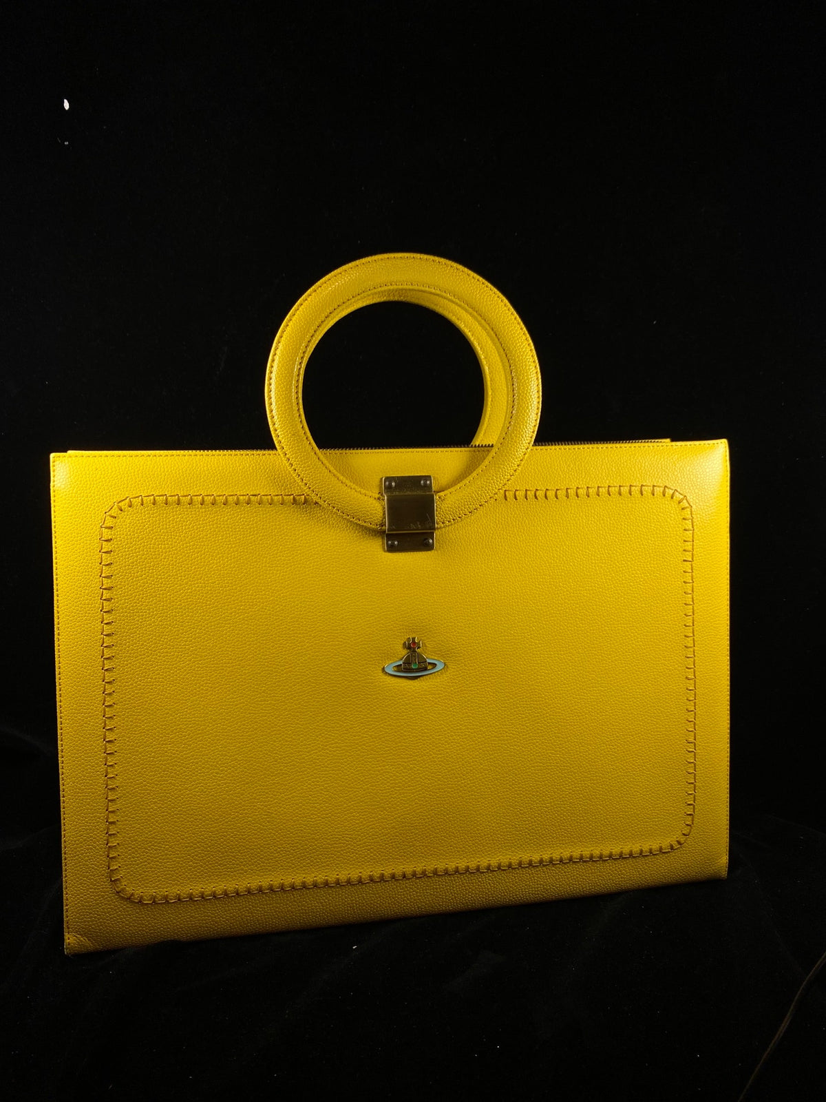 Vivienne Westwood Round Ring Handheld Briefcase