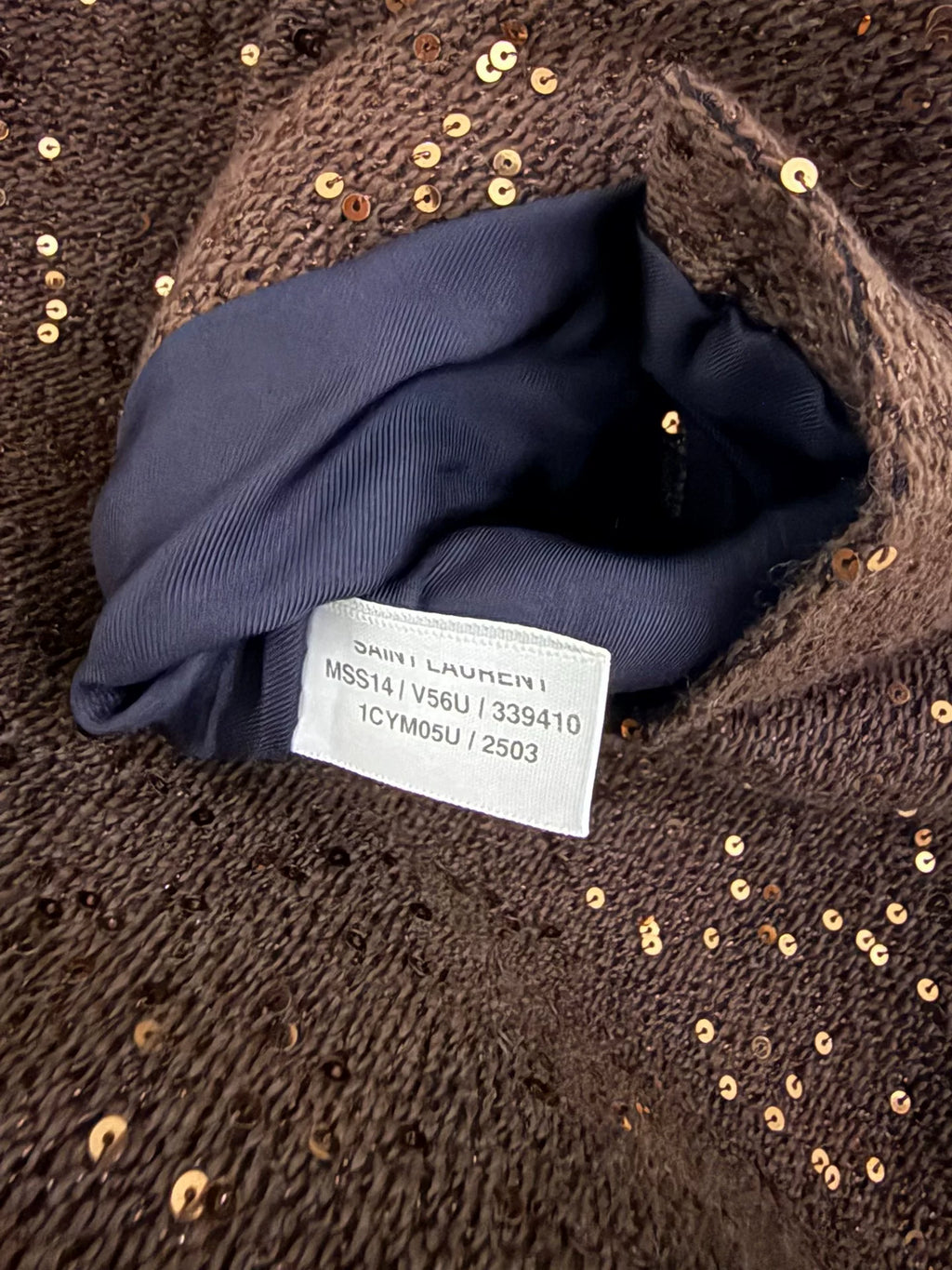 Saint Laurent Paris 14SS Hedi Slimane Gold Braided Shawl-Collar  Jacket by Hedi Slimane