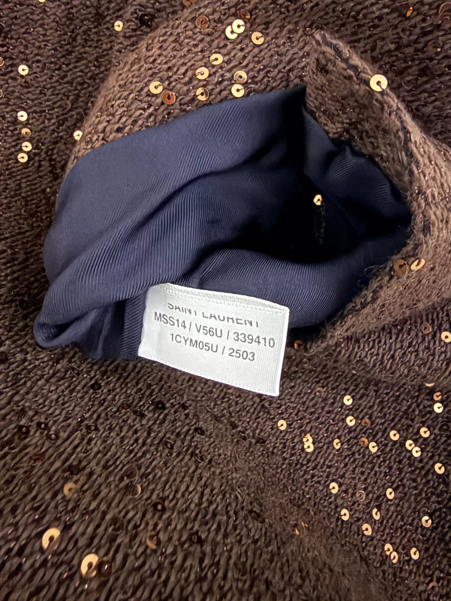 Saint Laurent Paris 14SS Hedi Slimane Gold Braided Shawl-Collar  Jacket by Hedi Slimane