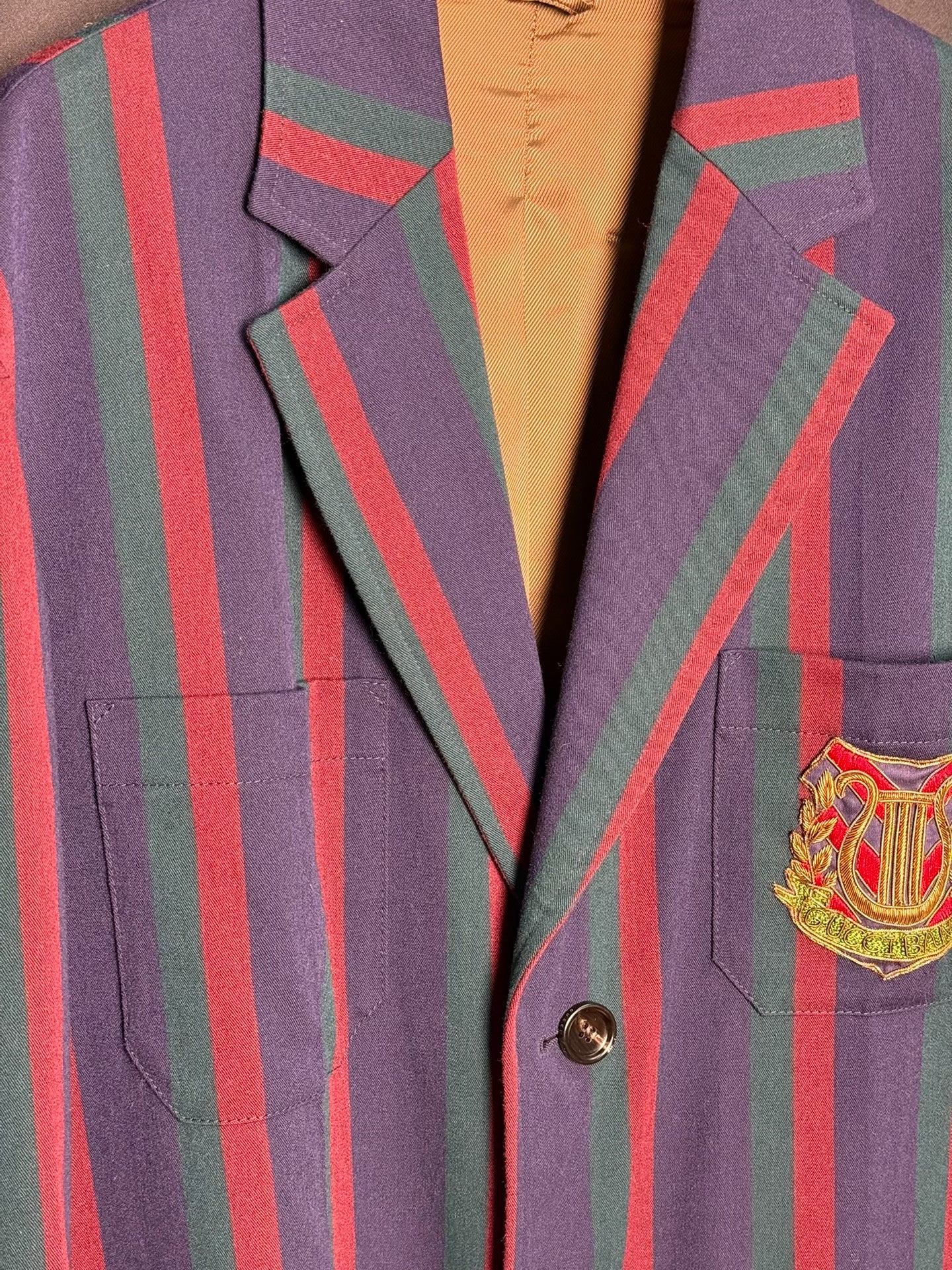Gucci Striped Coat Wool
