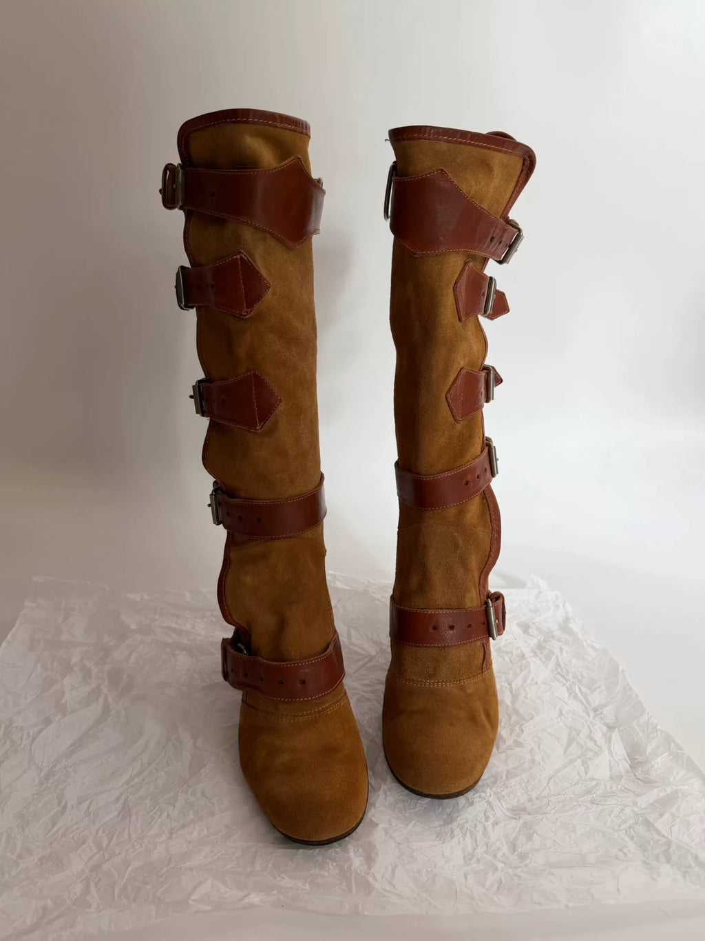 Vivienne Westwood Beige Pirate Boots