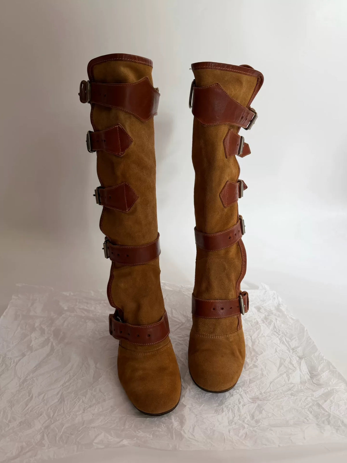 Vivienne Westwood Beige Pirate Boots