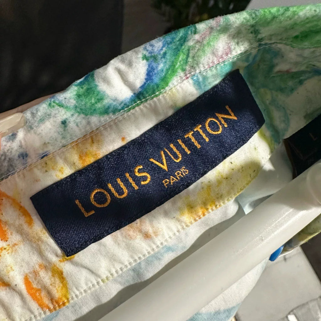Louis Vuitton Crayon Graffiti Short-Sleeve Shirt