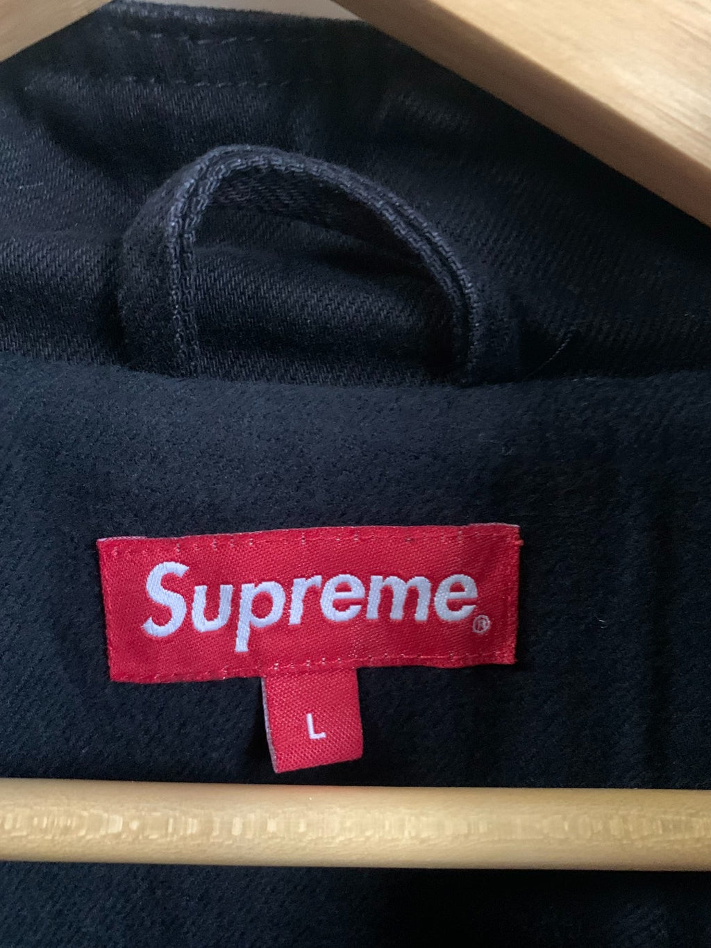 Supreme FW18 Black Washed Corduroy Patchwork Jacket