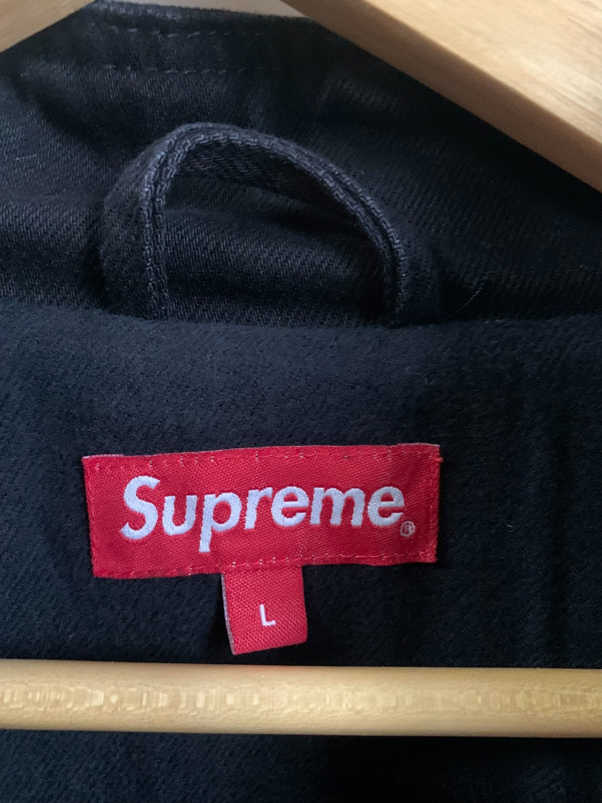 Supreme FW18 Black Washed Corduroy Patchwork Jacket