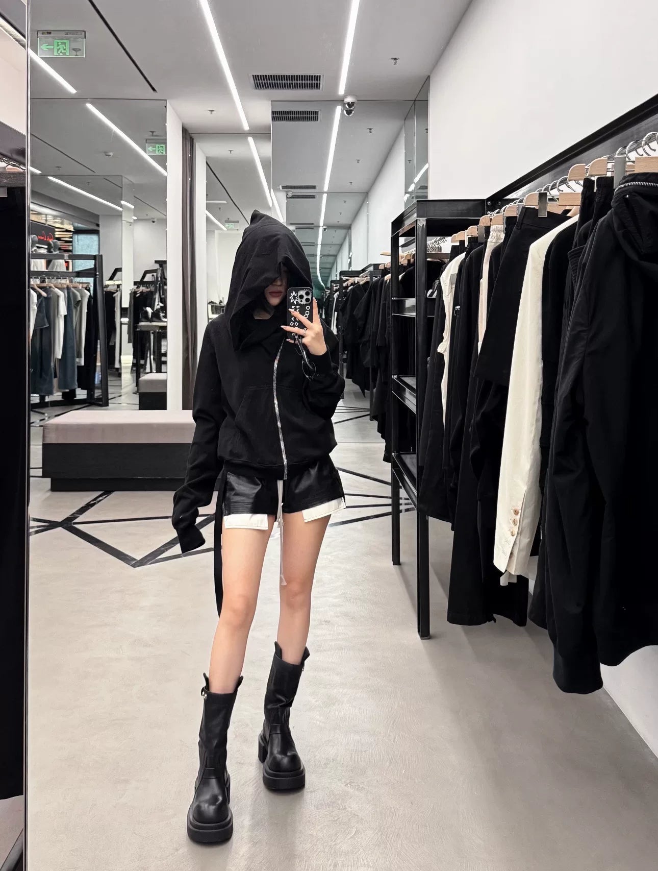 Rick Owens DRKSHDW: Black Tower Mountain Sweatshirt