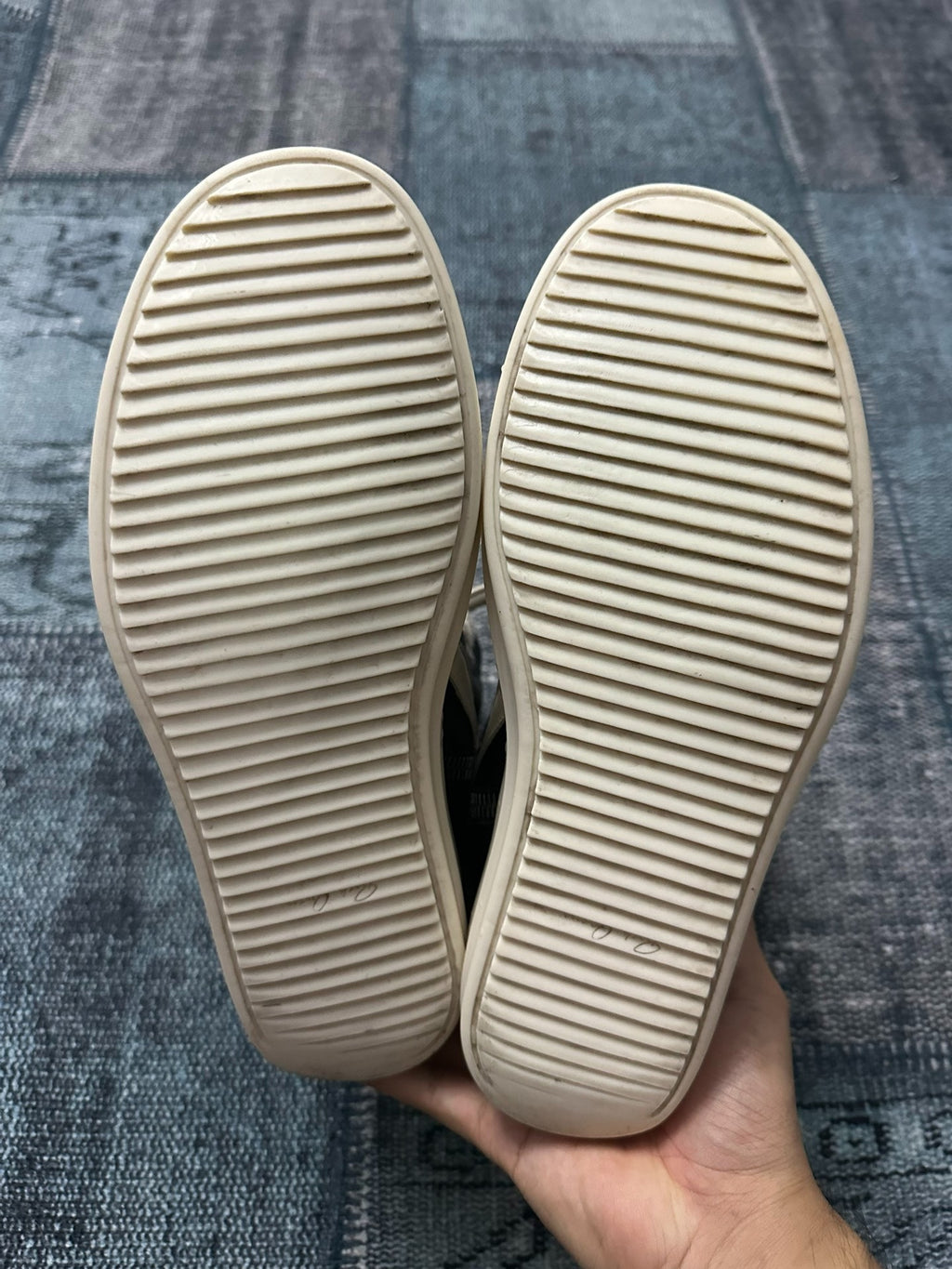 Rick Owens mainline thick laces inverted triangle Sneakers