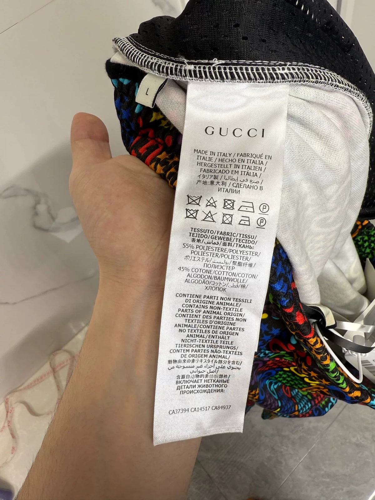 Gucci SS22 White Candy Print Trousers
