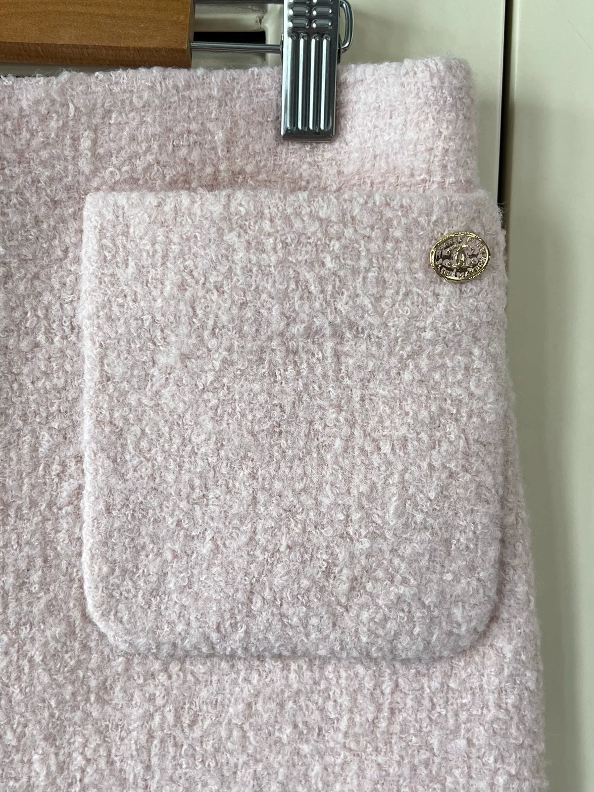 Chanel Castle Collection Pink Wool Skirt