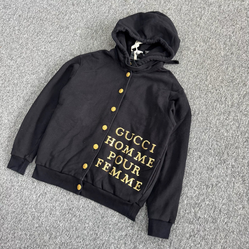 Gucci Gold Scales Logo Button Jacket