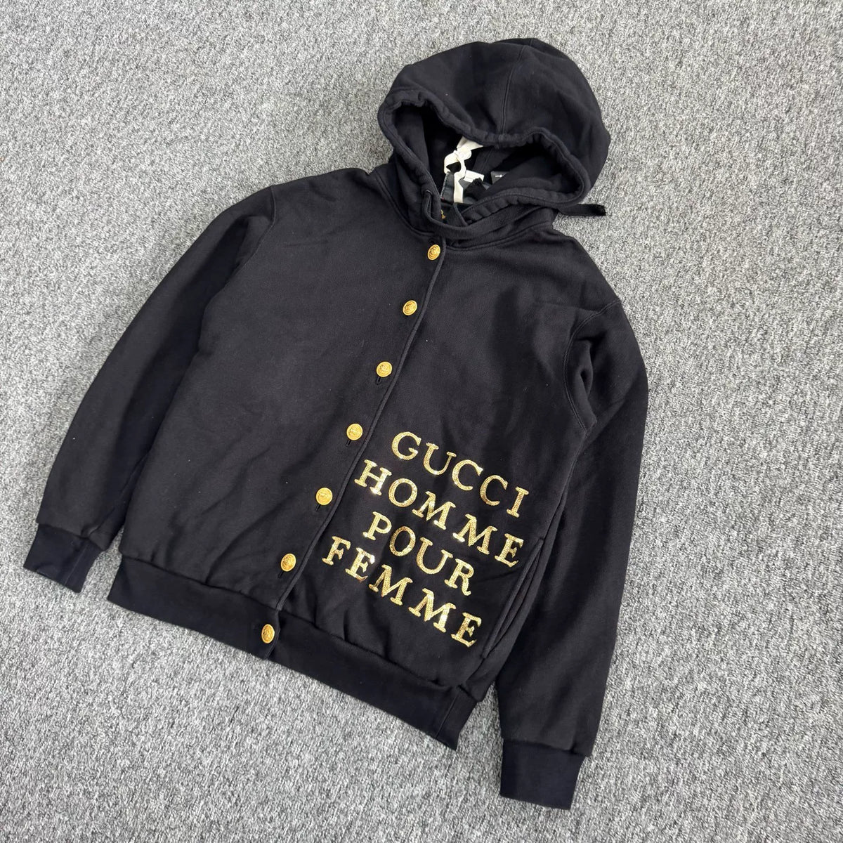 Gucci Gold Scales Logo Button Jacket