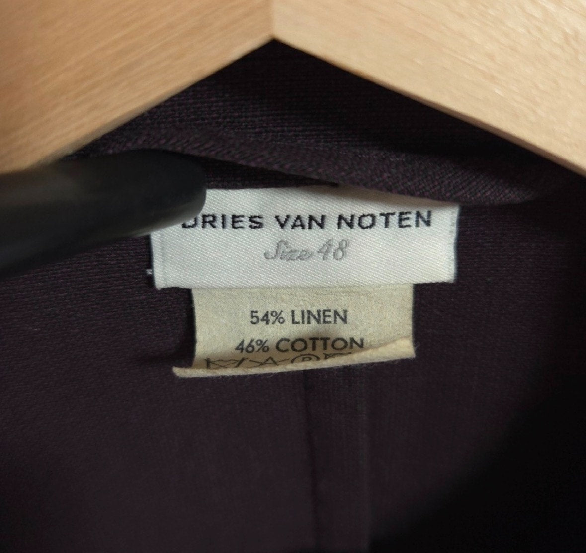 Dries Van Noten Linen Blend Double-Breasted Jacket