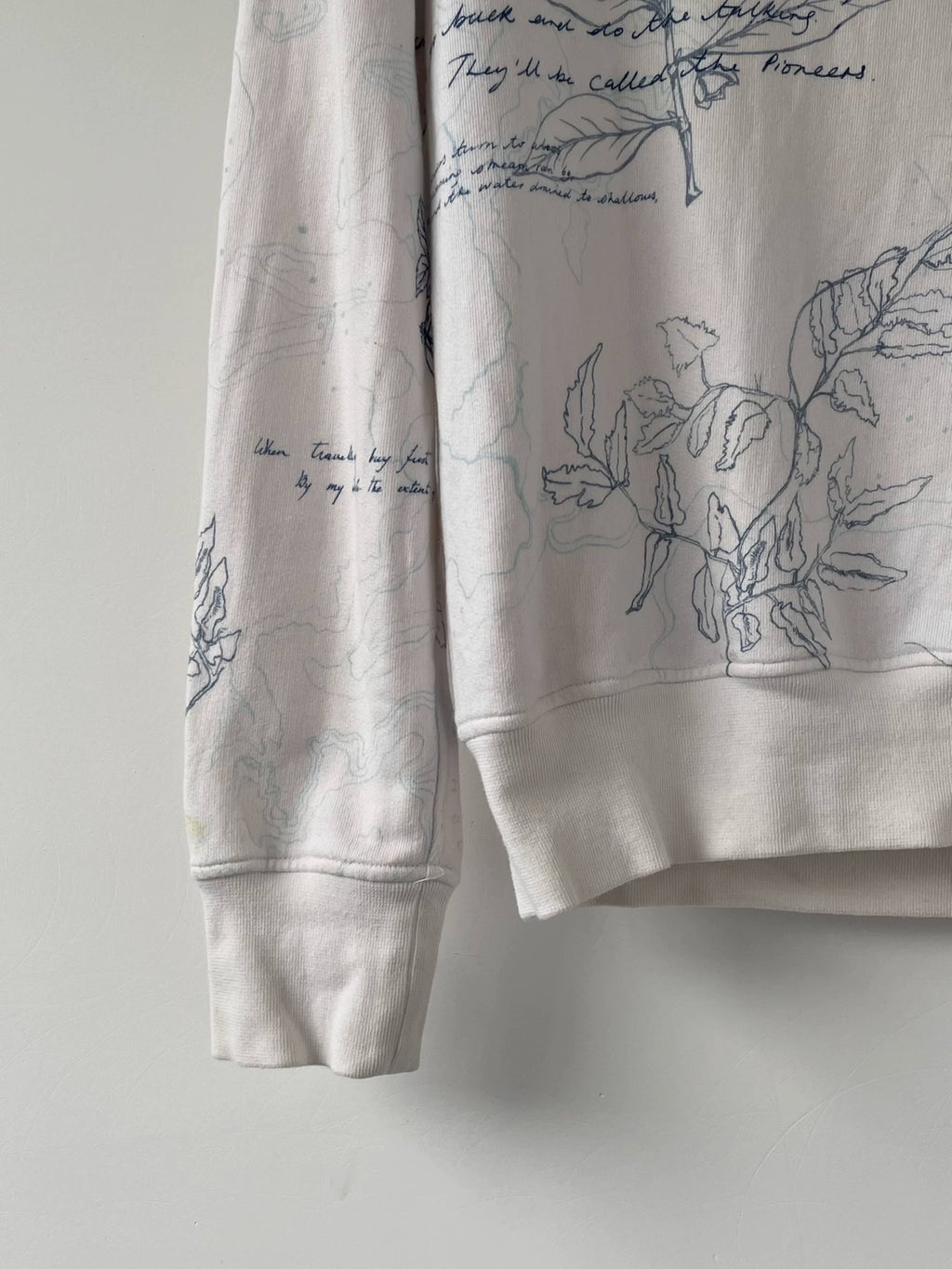 Alexander McQueen 16SS Manuscript Sweatshirt