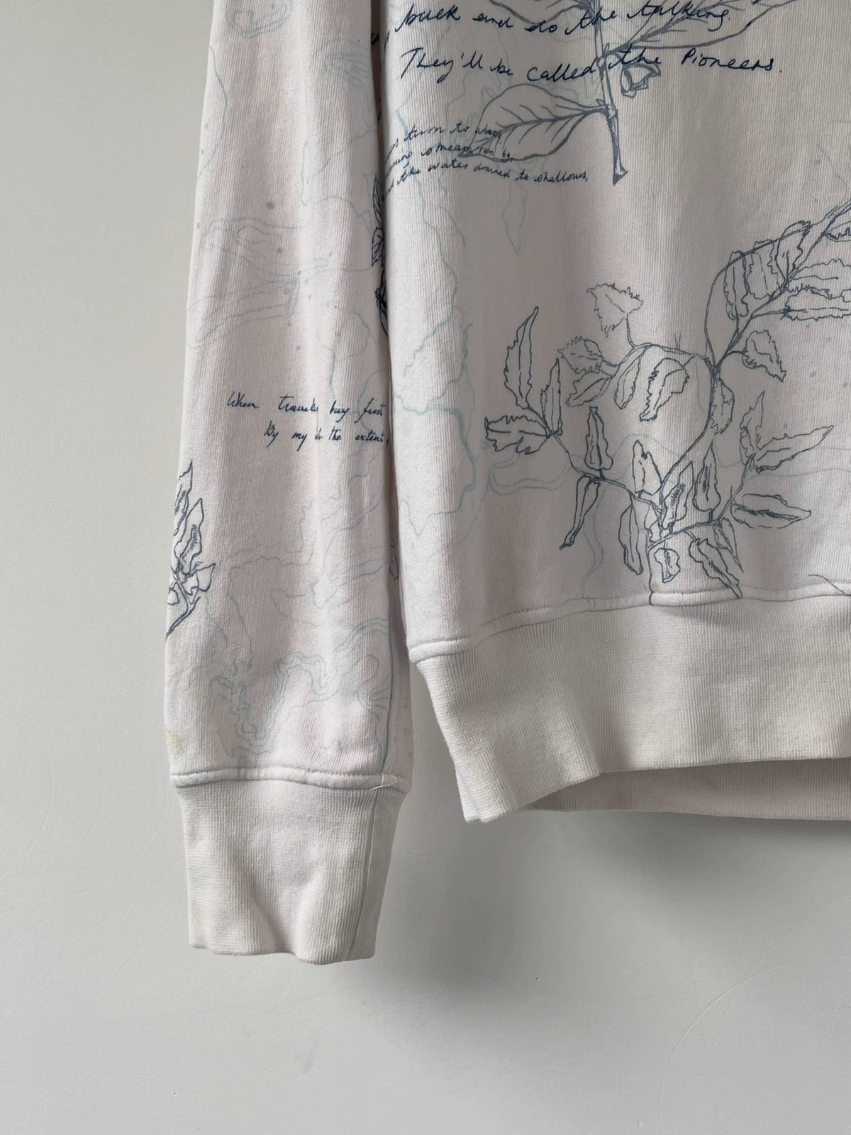 Alexander McQueen 16SS Manuscript Sweatshirt