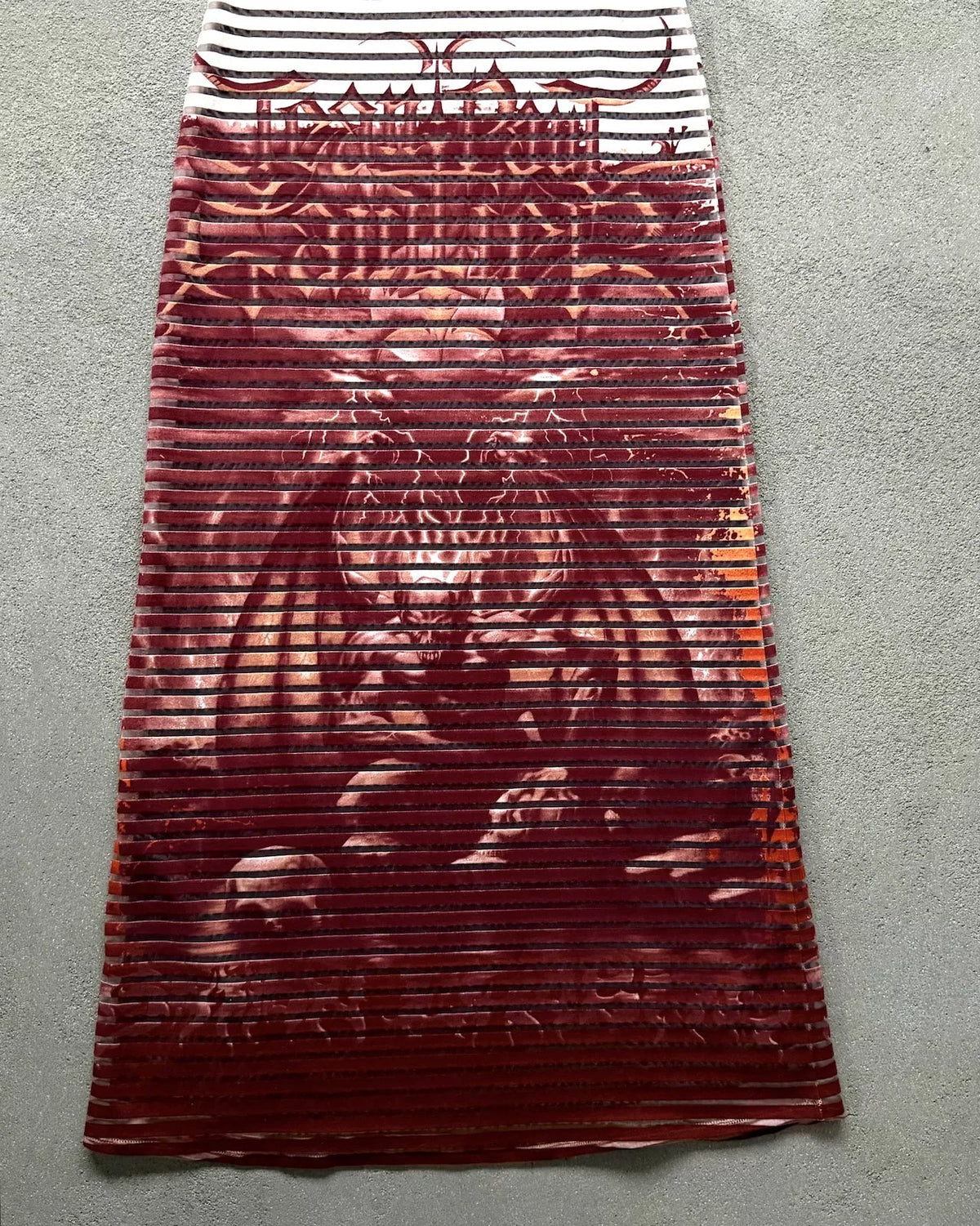 Jean Paul Gaultier SS01 Satan Devil Print Strapless Top