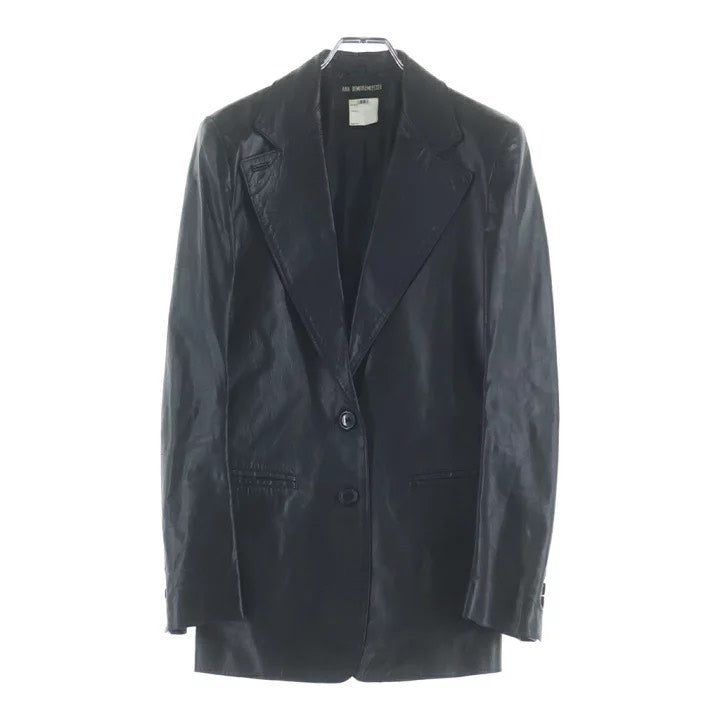 Ann Demeulemeester Black Leather Jacket
