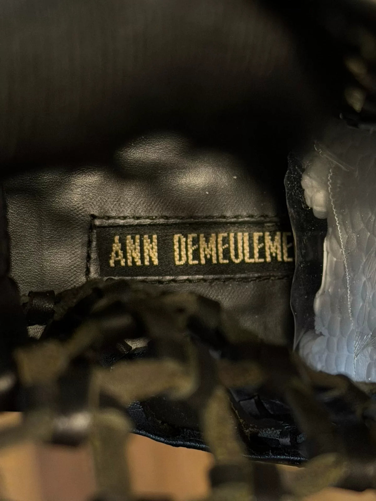 Ann Demeulemeester 1990s Hollow-Out Leather Boots