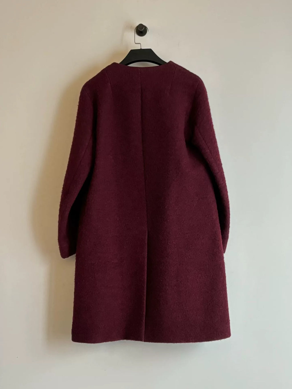 Dries Van Noten | AW2014 Bordeaux Red Airplane Buckle Coat