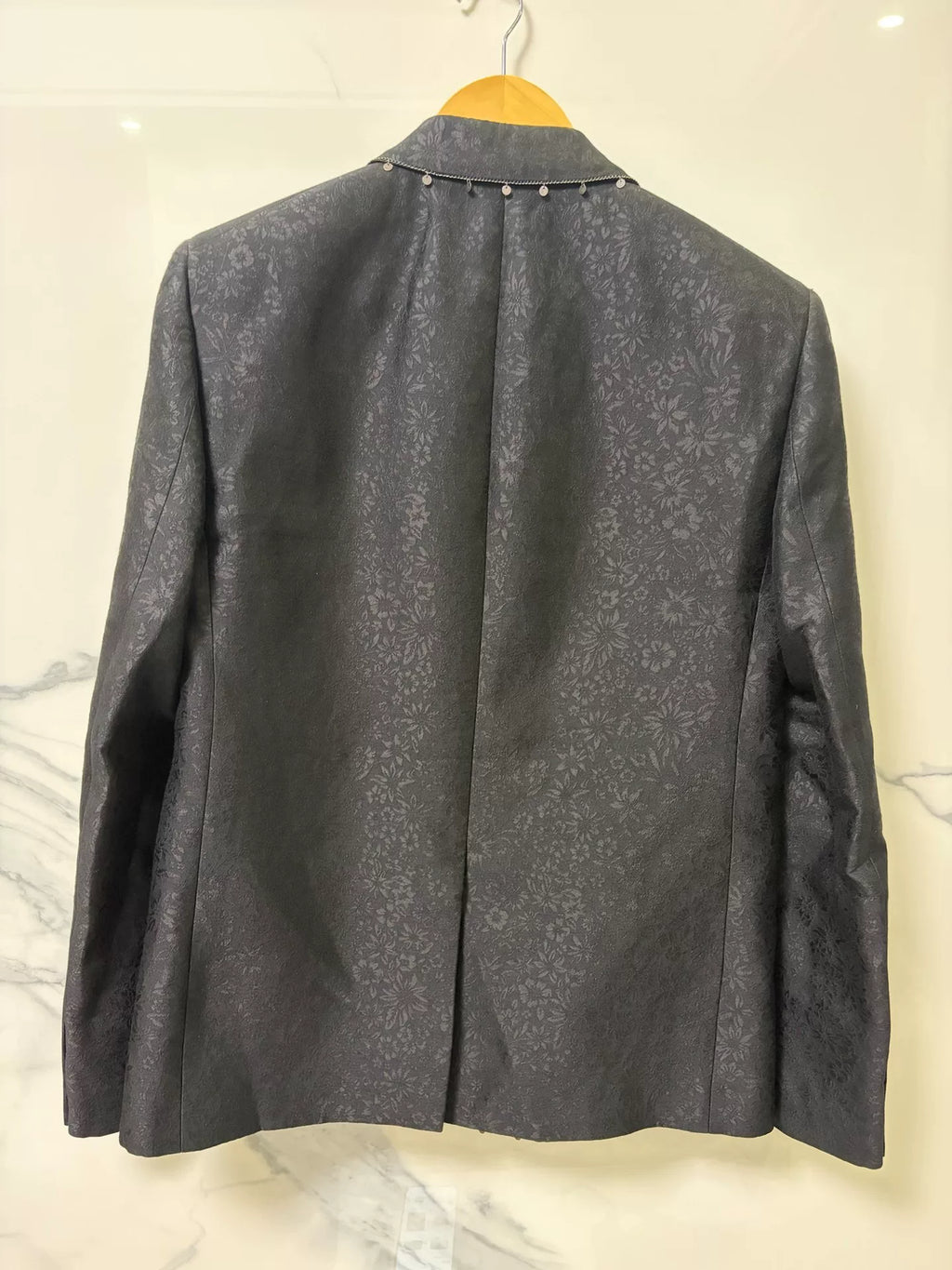 Saint Laurent Jacquard Scale Blazer