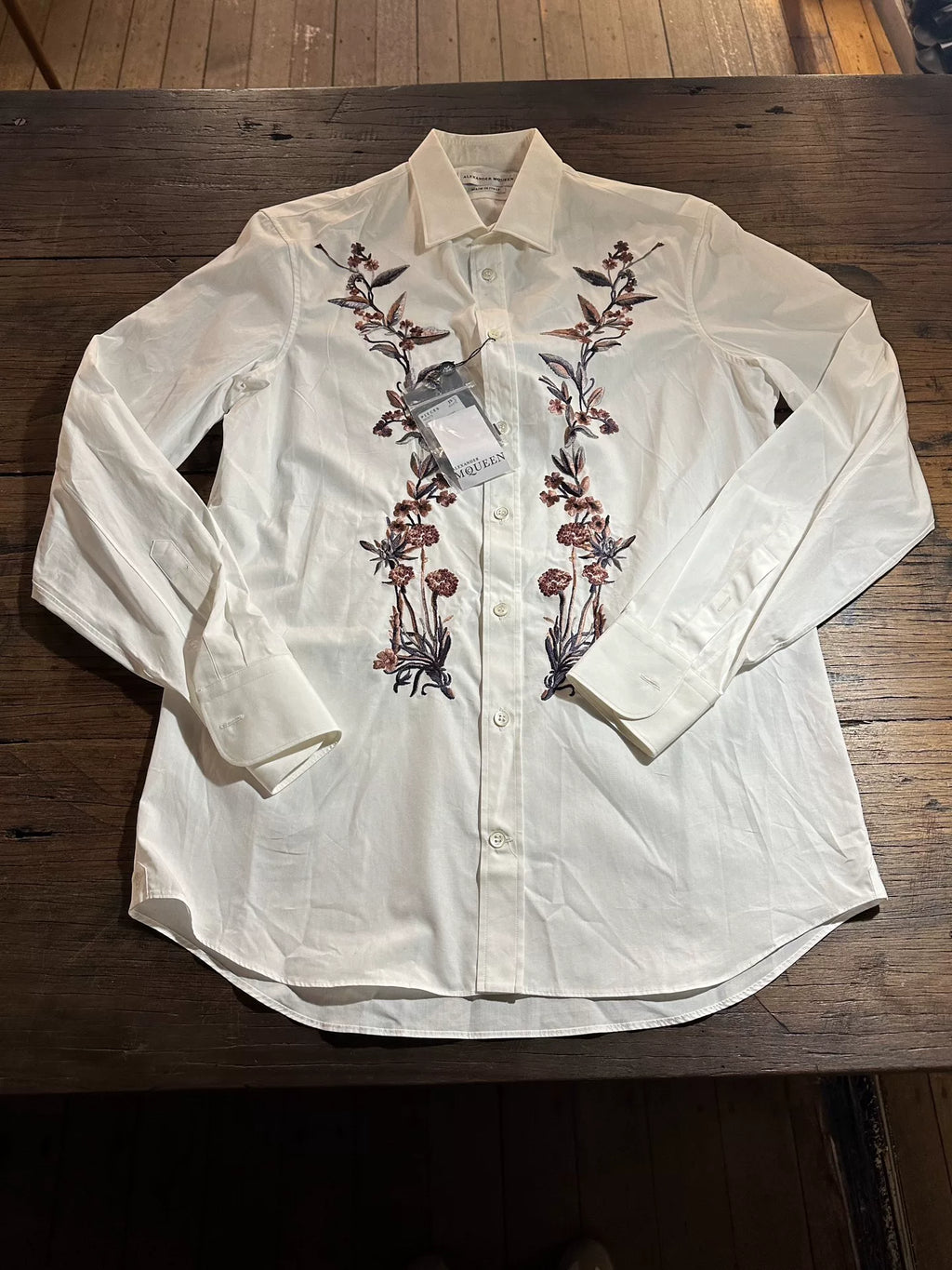 Alexander McQueen SS17 White Cotton Shirt