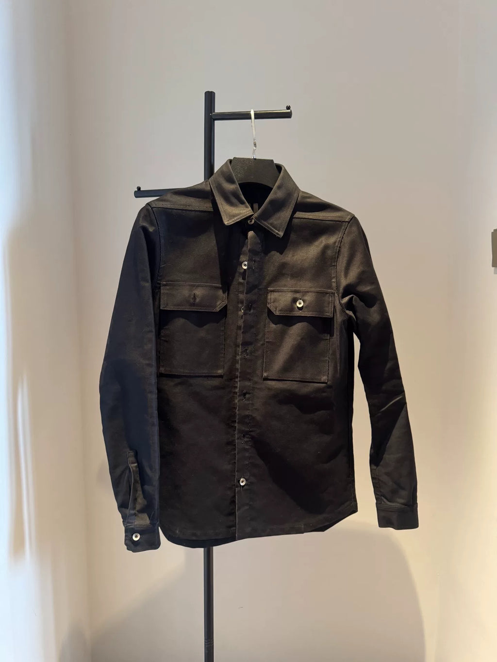 Rick Owens Satin Cotton Work Shirt