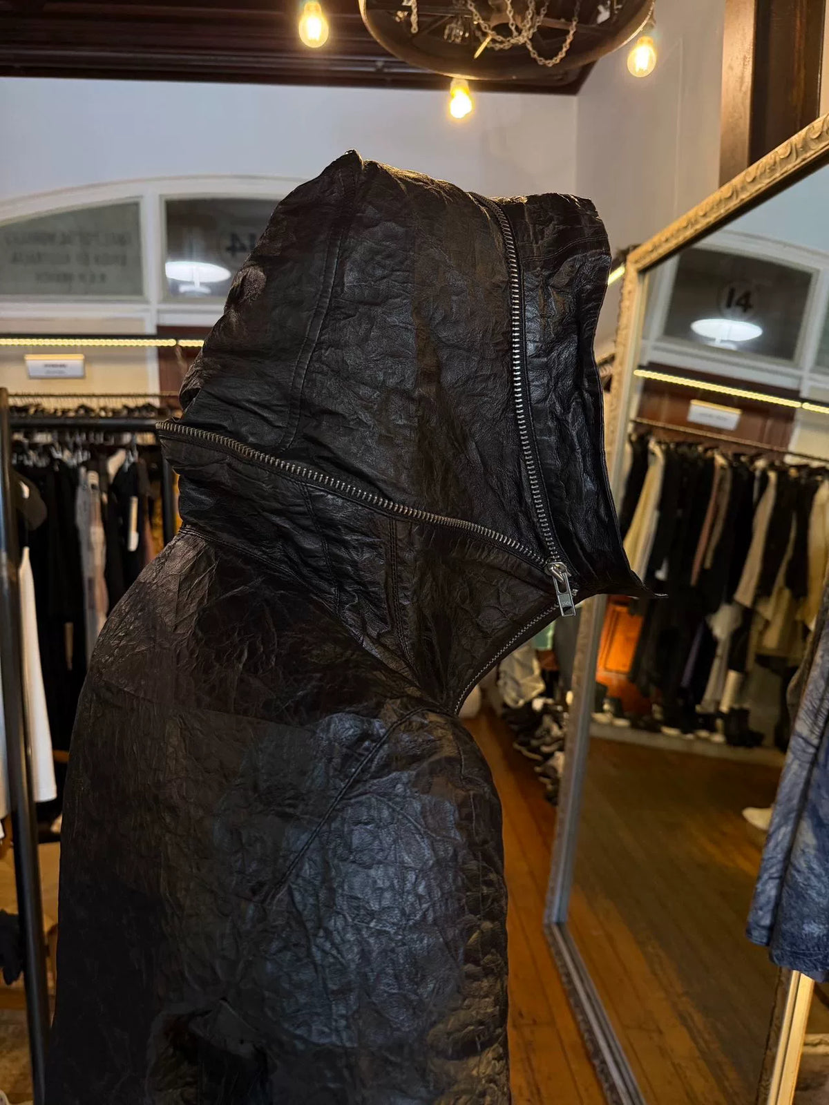 Y/Project FW12 Black Memory Leather Foil Lambskin Jacket by Yohan Serfaty