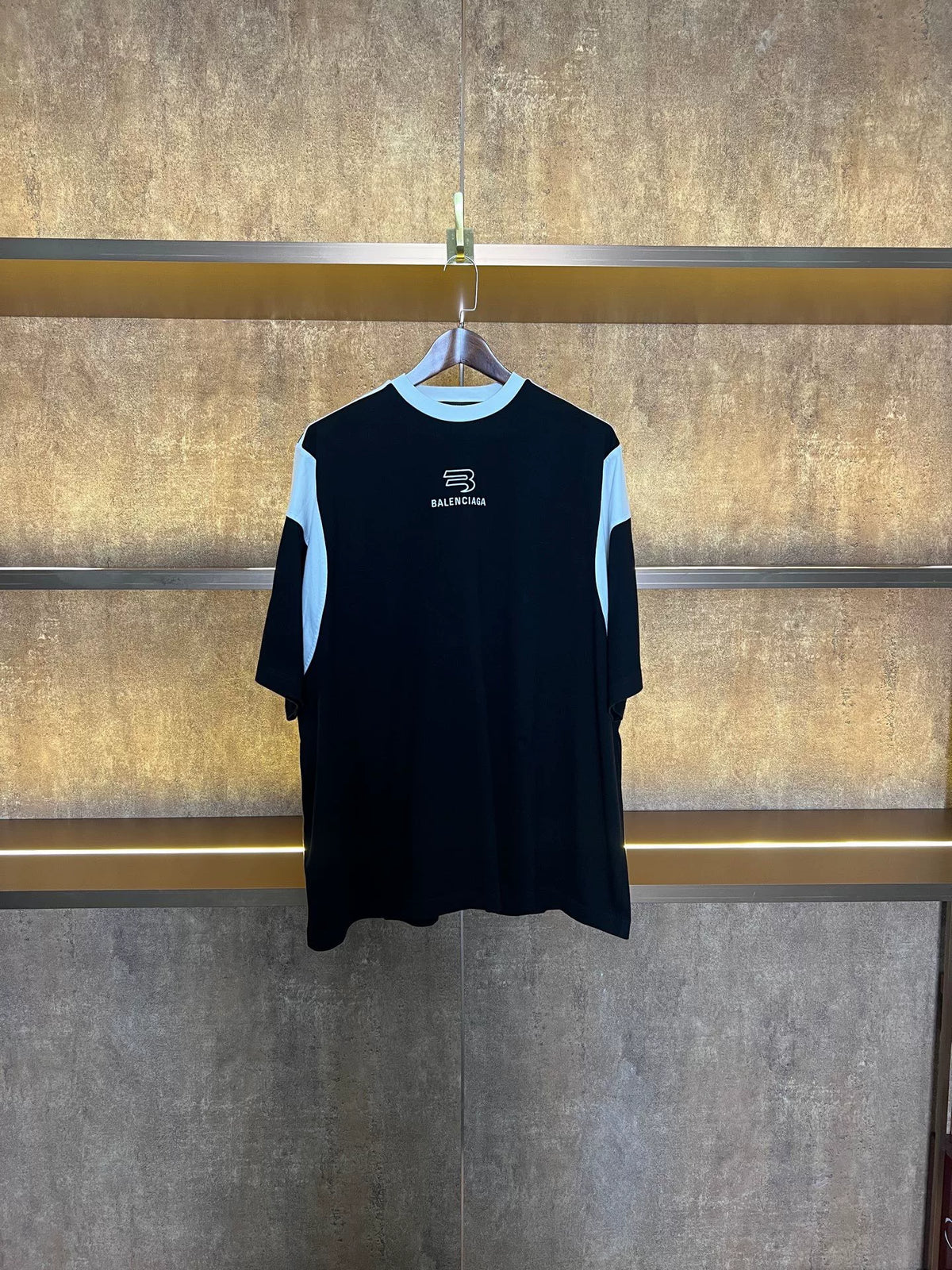 Balenciaga Spliced Double Hook Short Sleeve Top