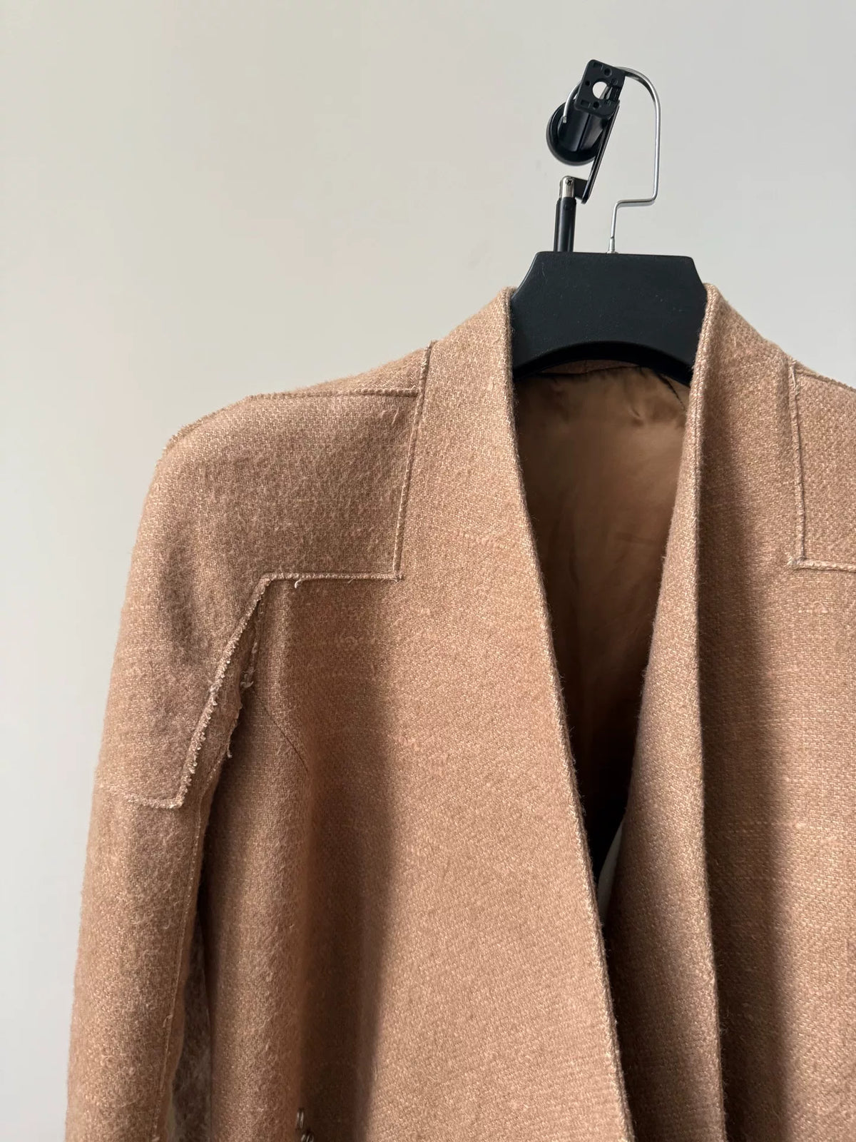 Rick Owens FW18 Camel Hair Linen Sisyphus Jacket