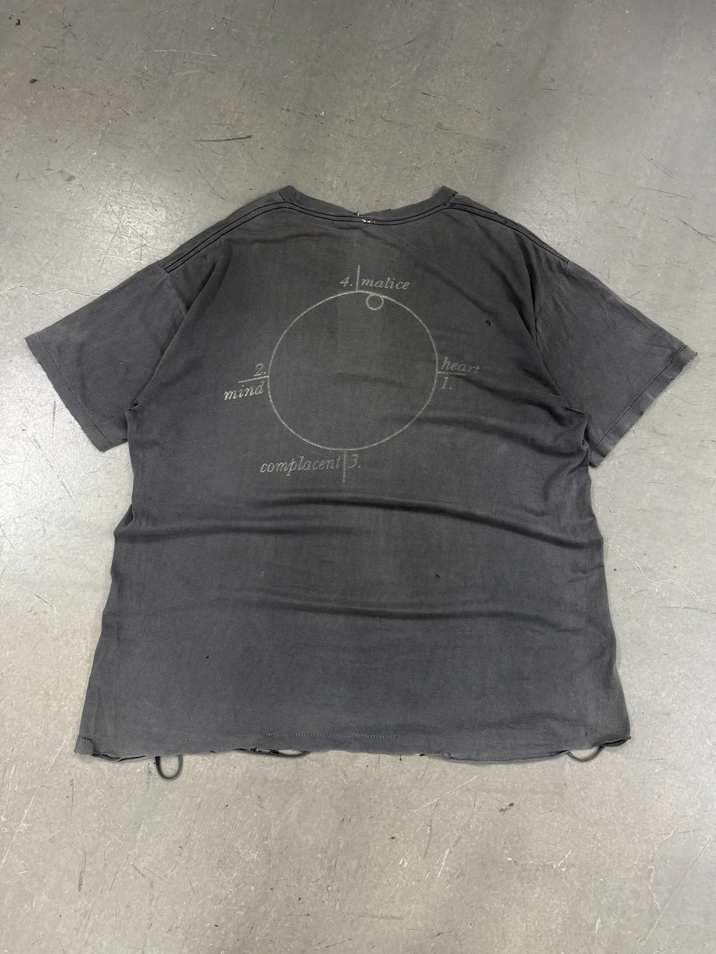 90s Marilyn Manson Short Sleeve Distressed Top