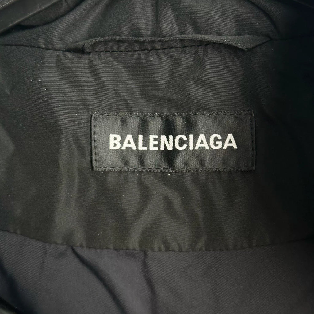 Balenciaga Black Stand-Collar Long-Sleeve Padded Jacket