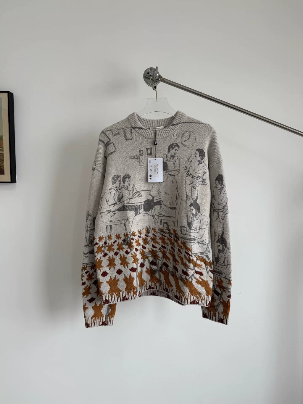 JW Anderson Sketch Print Wool Sweater