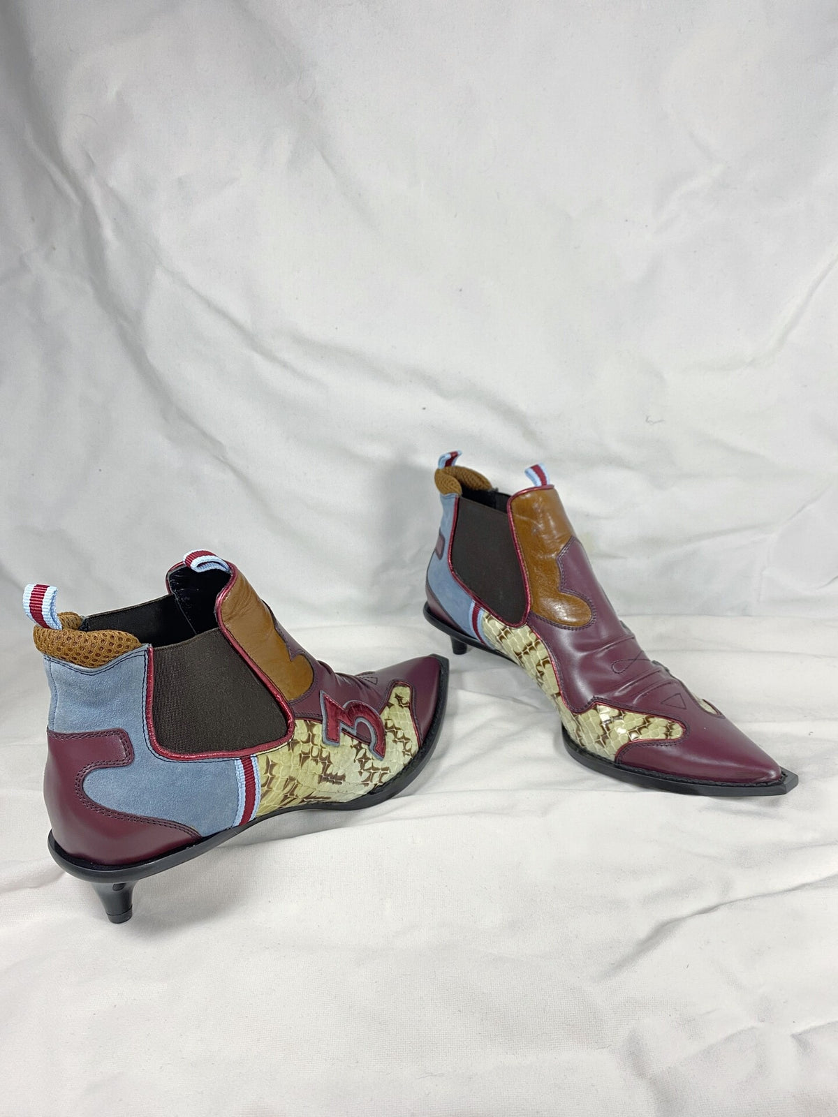 Miu Miu Cat Heel Ankle Boots