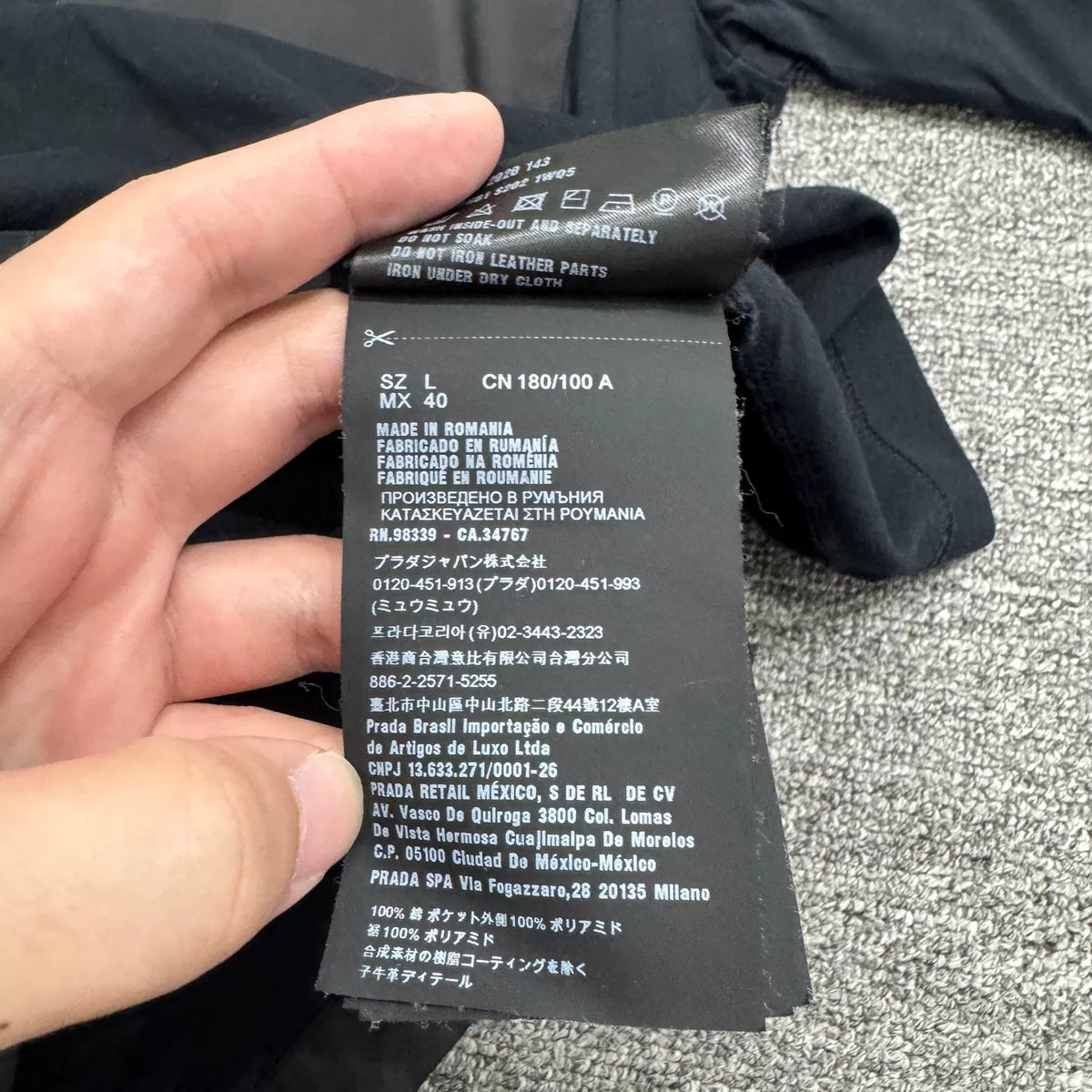 Prada Nylon Pocket Short-Sleeve Top