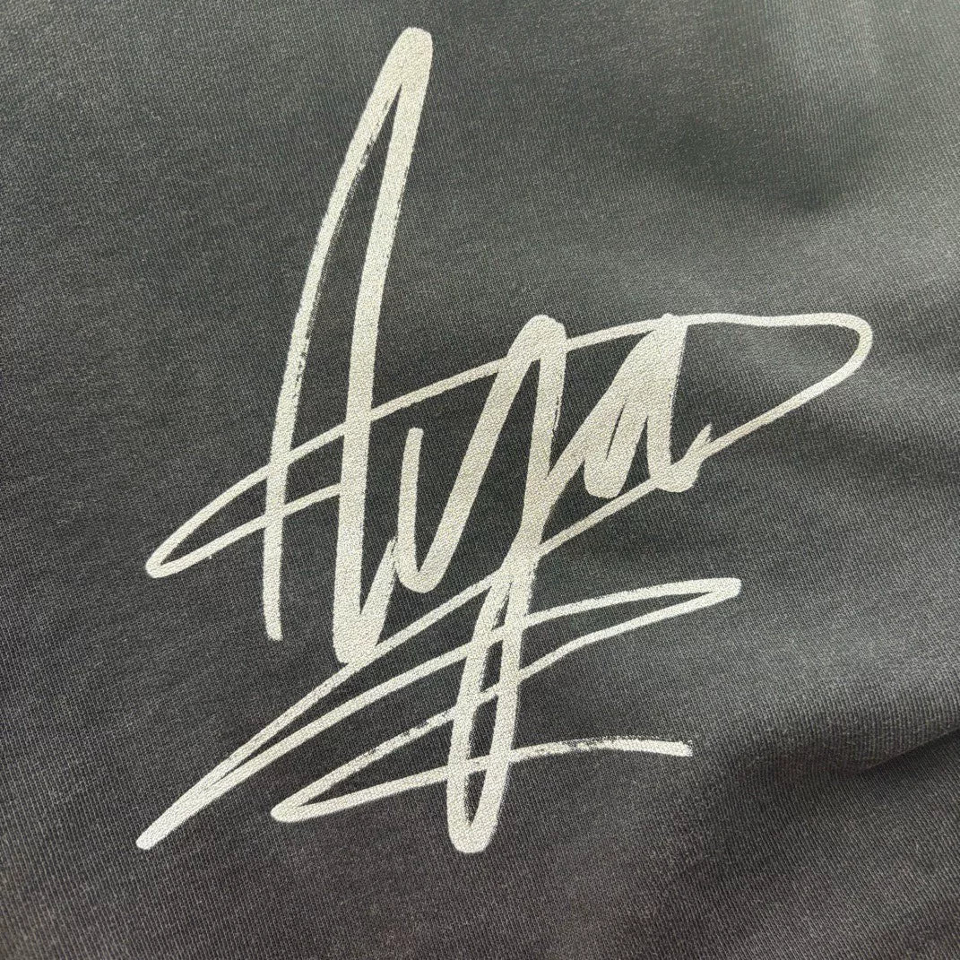 Balenciaga Black Aya Nakamura Star Poster Washed Hooded Sweater