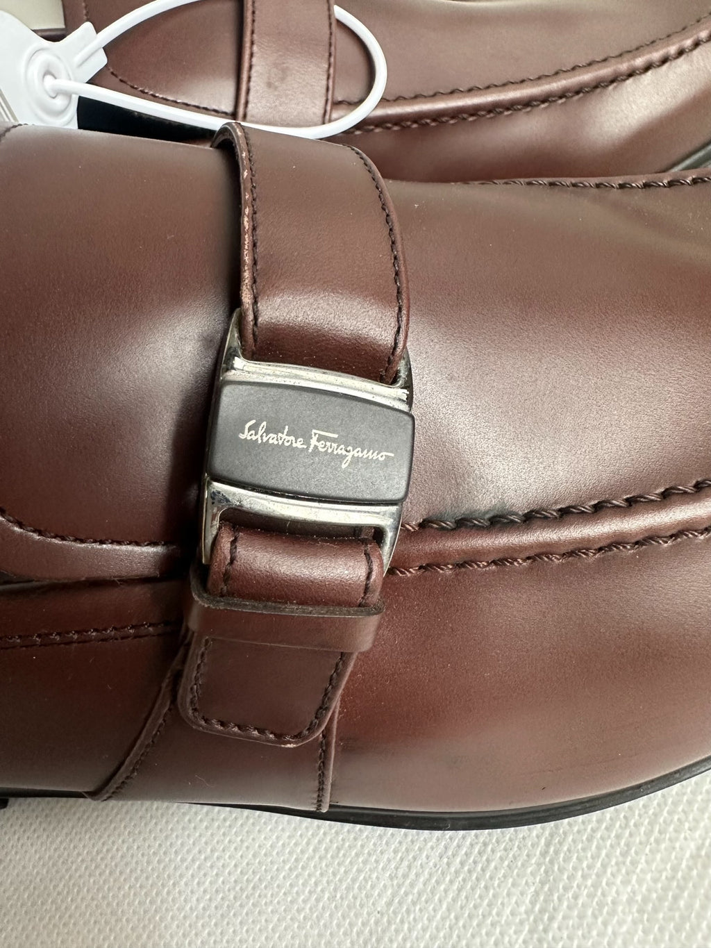 Salvatore Ferragamo Brown Leather Loafers