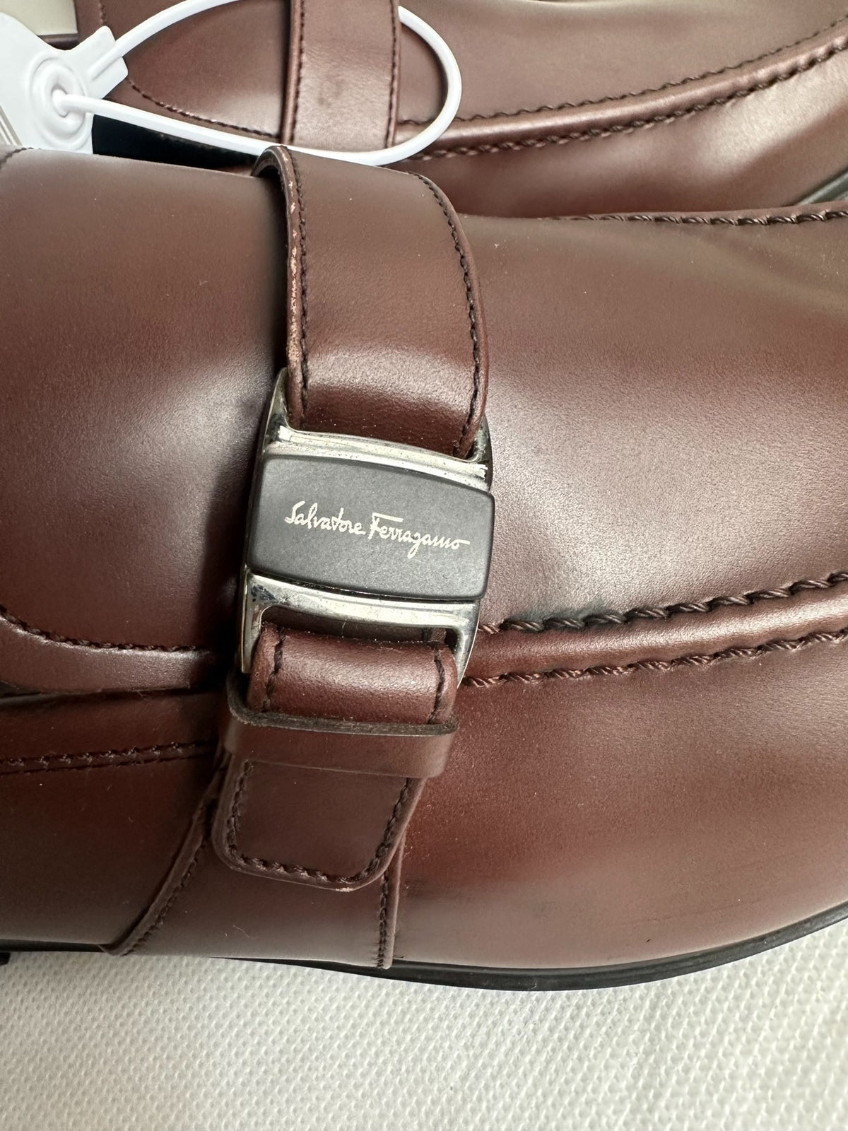 Salvatore Ferragamo Brown Leather Loafers