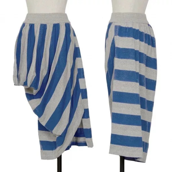 Issey Miyake Vintage Grey Striped Knit Skirt