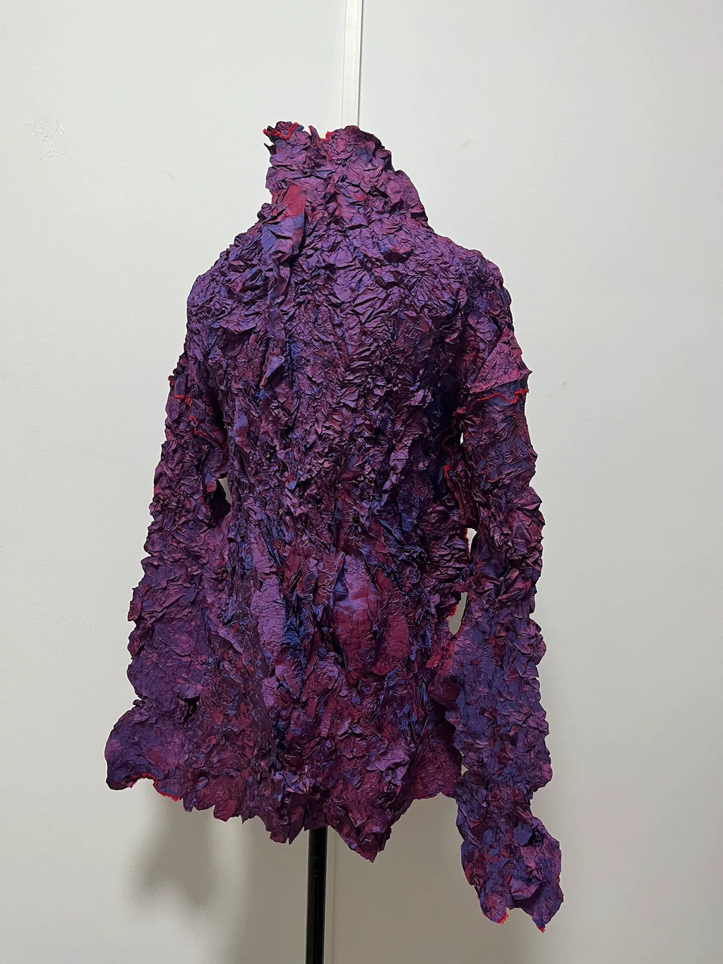 Issey Miyake 99FW Pleated Purple Top
