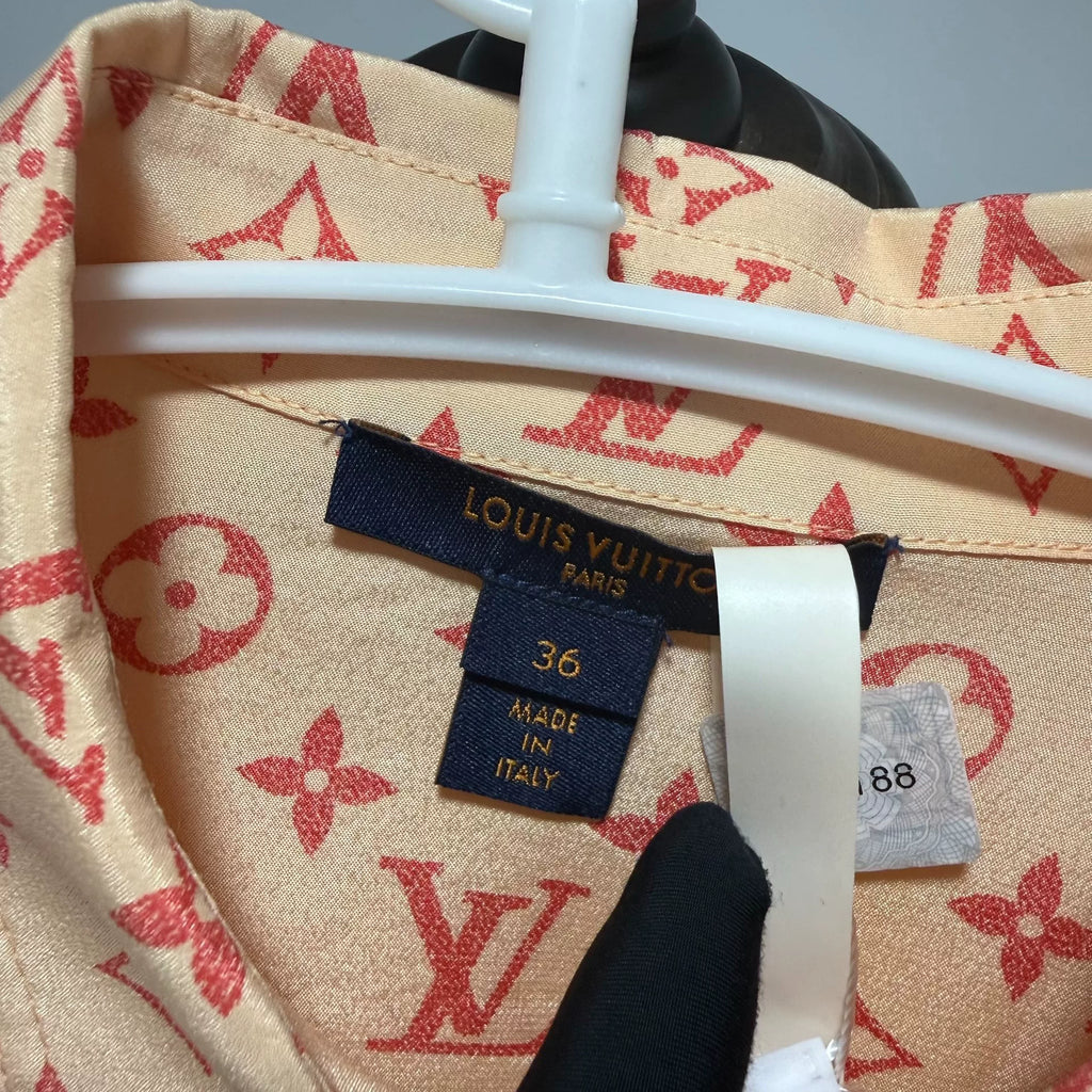 Louis Vuitton Silk All-Over Print Shirt