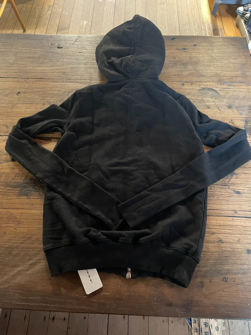 Rick Owens SS17 Black Mountain Wizard Hat Hooded Cotton Sweater