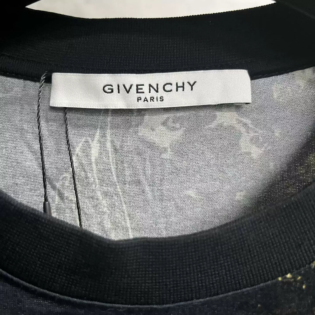 Givenchy Black Graphic Print Crew Neck T-Shirt