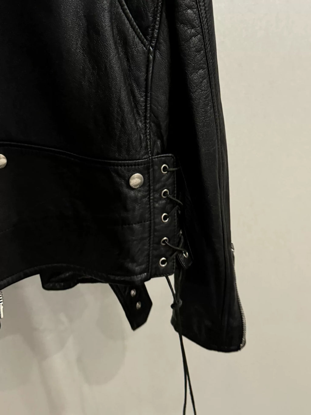 SLP Snake Skin Fringe Leather Jacket