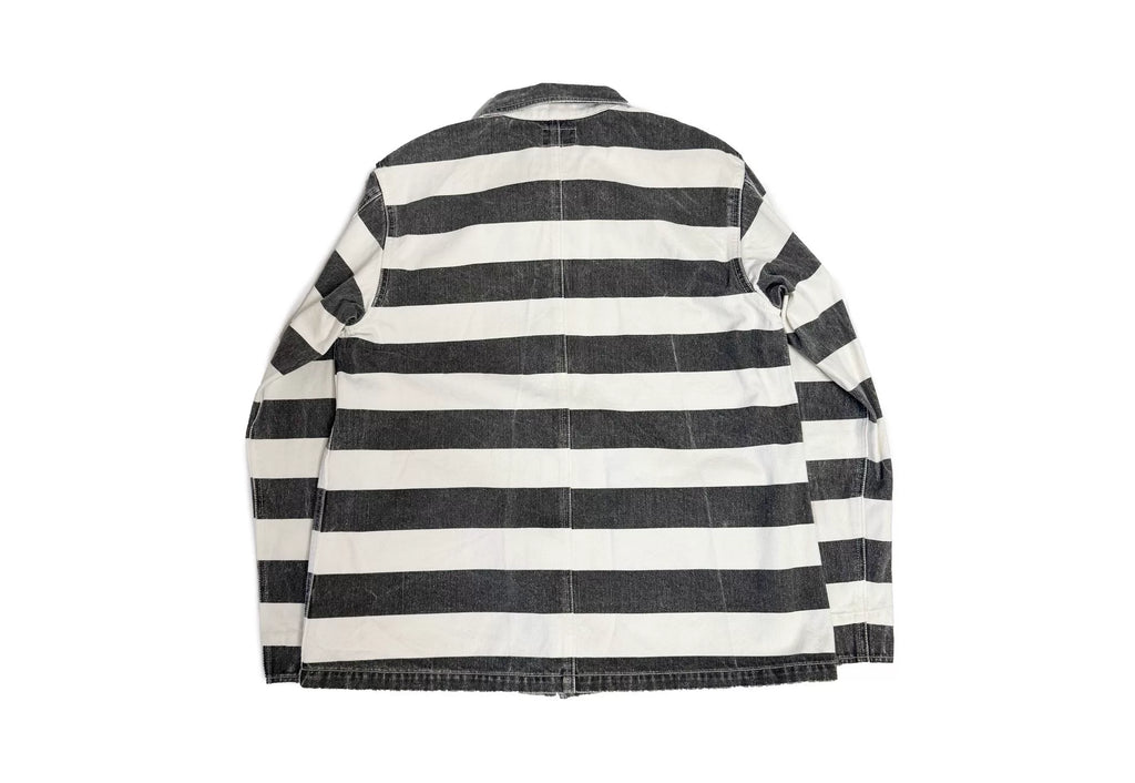 Neighborhood 13AW Drybak C- Black White Striped Fan Cotton Jacket