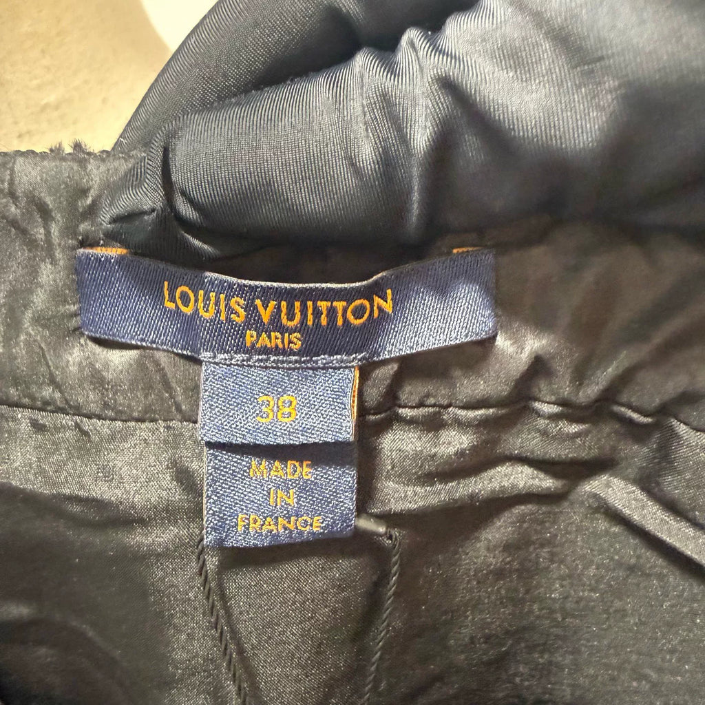 Louis Vuitton Runway Black Pocket Sequined Skirt