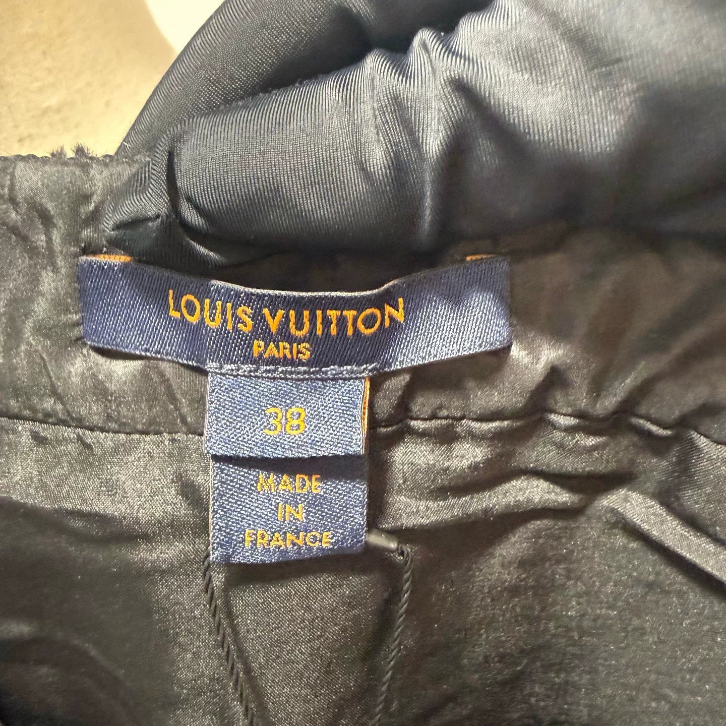 Louis Vuitton Runway Black Pocket Sequined Skirt