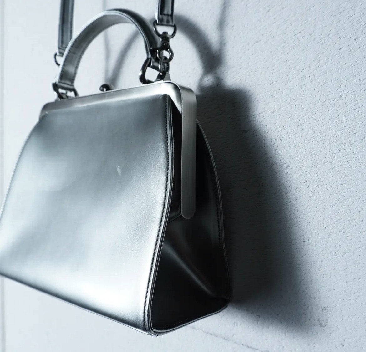Jean Paul Gaultier Silver Gunflower Crossbody Bag