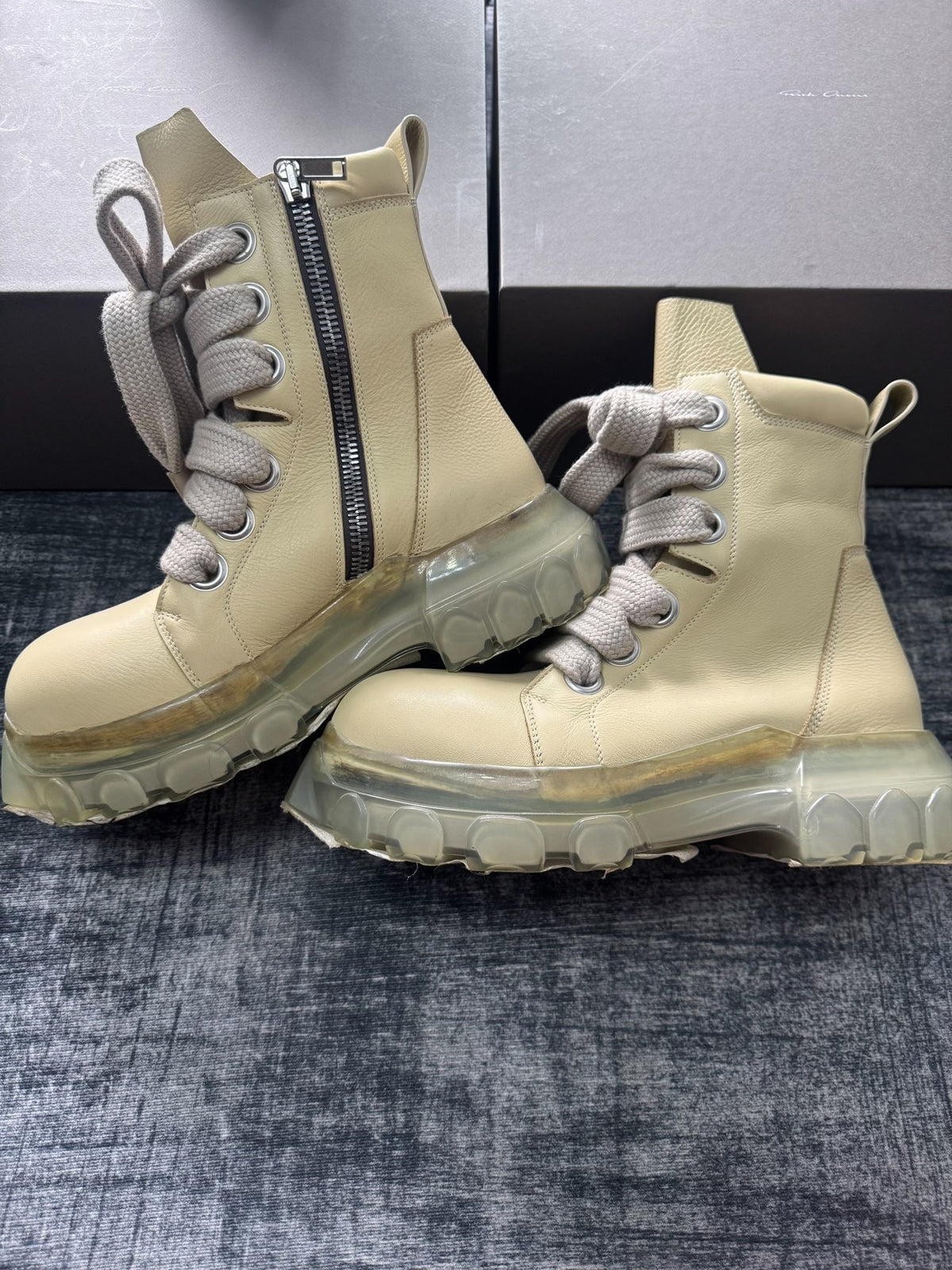 Rick Owens Thick-Lace Boots