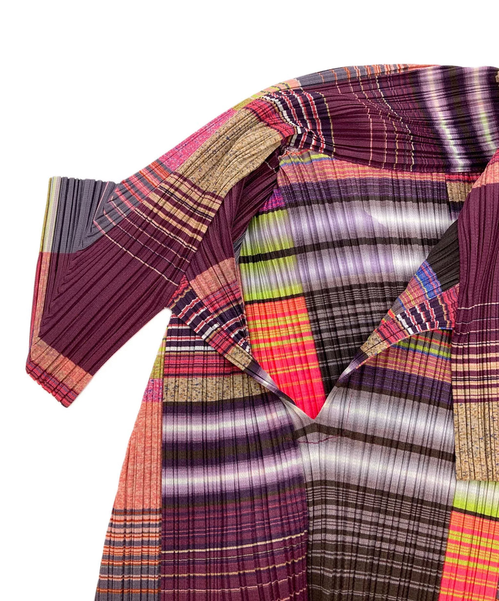 Issey Miyake Mosaic Plaid Dress