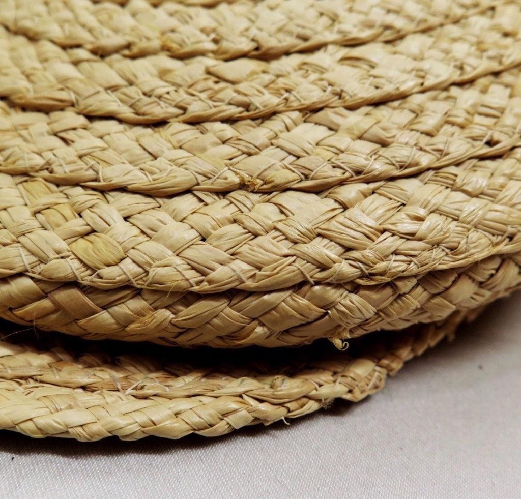 Jean Paul Gaultier 1980s Spiral Woven Natural Straw Hat
