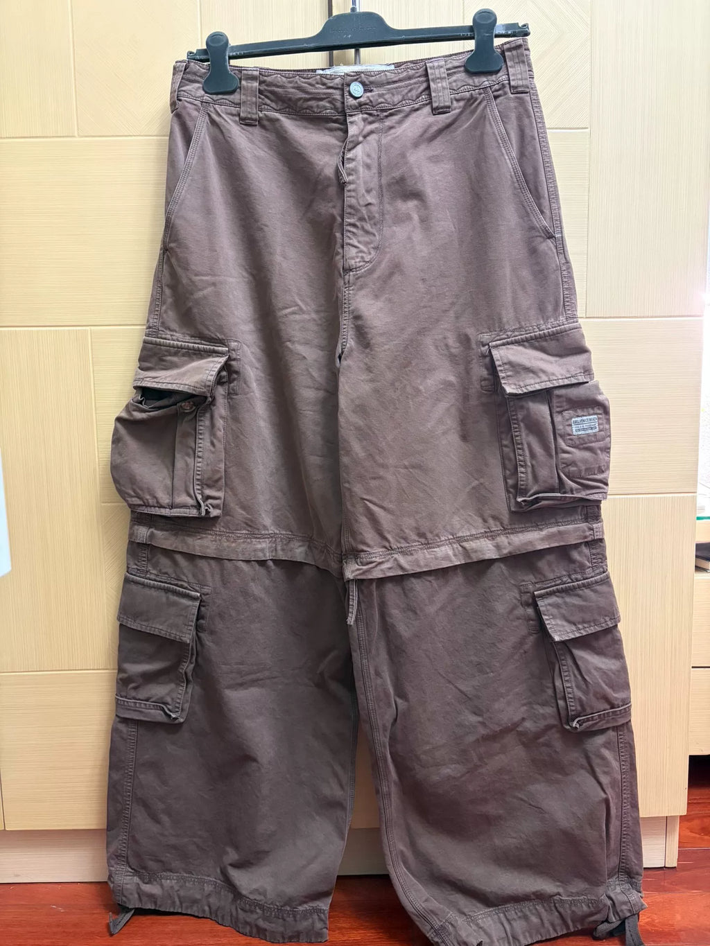 Erl Brown Detachable Cargo Pants